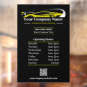 プロの自動車洗車会社営業時間 ウィンドウサイン (シート2)