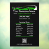 プロの自動車洗車会社営業時間 ウィンドウサイン (シート3)