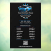 プロの自動車洗車会社営業時間 ウィンドウサイン (シート3)