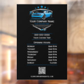 プロの自動車洗車会社営業時間 ウィンドウサイン (シート2)