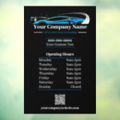 プロの自動車洗車・車両詳細会社営業時間 ウィンドウサイン (シート3)