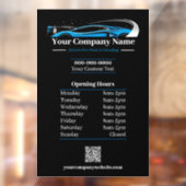 プロの自動車洗車・車両詳細会社営業時間 ウィンドウサイン (シート2)