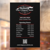 プロの自動車洗車・車両詳細業務時間 ウィンドウサイン (シート2)