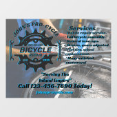 プロの自転車修理ビジネスをカスタマイズ ウィンドウサイン (シート)