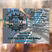 プロの自転車修理ビジネスをカスタマイズ ウィンドウサイン (シート2)