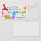 プロの芸術家ペインターの名刺 名刺 (正面/裏面)