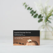 プロの設計を受けたマッサージセラピスト 予約カード (スタンド正面)