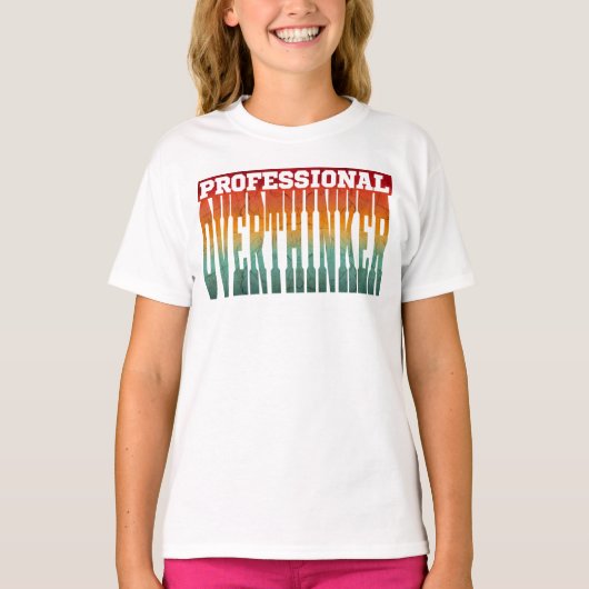 プロの過剰思考者 Tシャツ (正面)