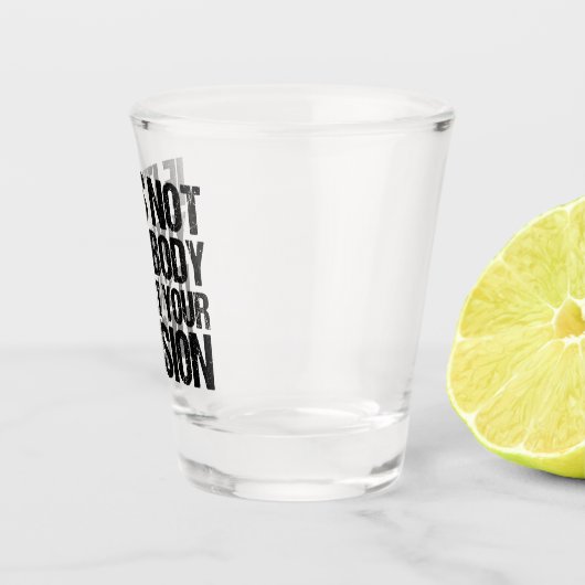 プロの選択ではなく、あなたの体はあなたの決定 ショットグラス (右)