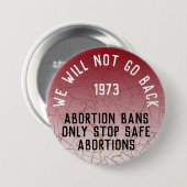 プロの選択は戻らないローvウェイドラウンド 缶バッジ (正面&裏面)