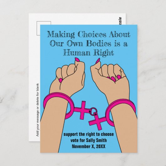 プロの選択は投票自律中程度の肌を取得 ポストカード (正面/裏面)