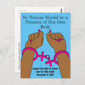 プロの選択は投票自治ダークスキンを取得 ポストカード (正面/裏面)