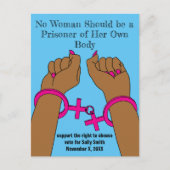 プロの選択は投票自治ダークスキンを取得 ポストカード (正面)