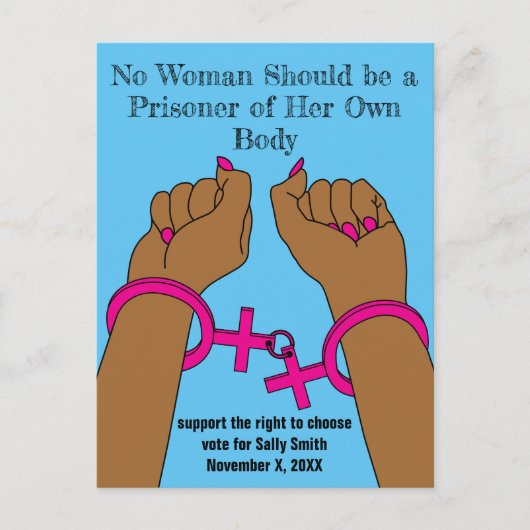 プロの選択は投票自治ダークスキンを取得 ポストカード (正面)