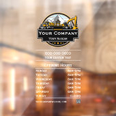 プロの重機建設会社  ウィンドウサイン (シート2)