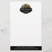 プロの重機建設会社 便箋 (正面)