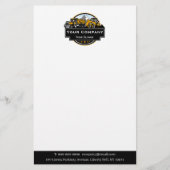 プロの重機建設会社 便箋 (正面)