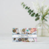 プロの銀行家または金融の専門家向け 名刺 (スタンド正面)