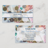 プロの銀行家または金融の専門家向け 名刺 (正面/裏面)