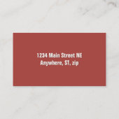 プロの電気技士 アイコニック ビジネス 名刺 (裏面)