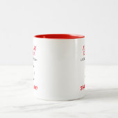 プロの電気技師 広告 ツートーンマグカップ (中央)