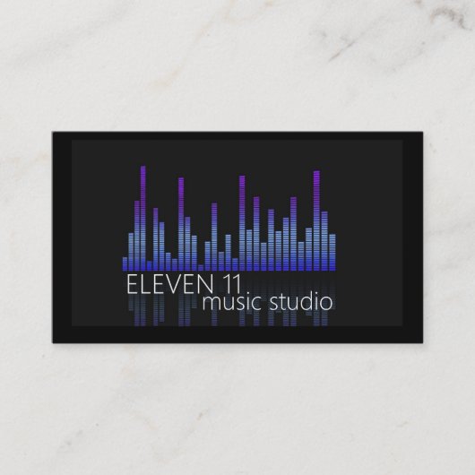 プロの音楽レコーディングスタジオ 名刺 (正面)