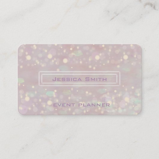 プロの魅力的なエレガント《写真》ぼけ味 名刺 (正面)