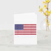 プロアメリカアンチトランプ – アメリカ合衆国国旗のレジスト カード (黄色い花)