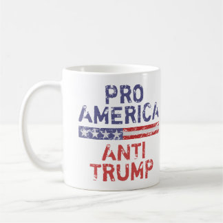プロアメリカアンチトランプ コーヒーマグカップ