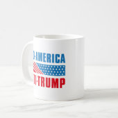 プロアメリカアンチトランプ コーヒーマグカップ (正面左)
