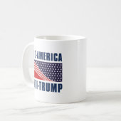 プロアメリカアンチトランプ コーヒーマグカップ (正面左)