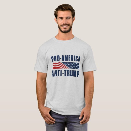 プロアメリカアンチトランプ Tシャツ (正面フル)