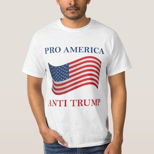 プロアメリカアンチトランプ Tシャツ (正面)