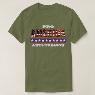 プロアメリカアンチ-TRE45ON Tシャツ