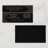 プロアローズ名刺、チョコレートブラウン 名刺 (正面/裏面)