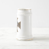 プロイセンのスカルwの鉄の十字 ビールジョッキ (中央)