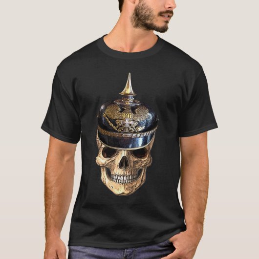 プロイセンのドクロ Tシャツ (正面)
