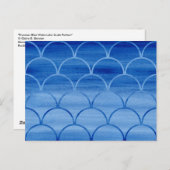 プロイセンのブルーウォーターのカラースケールパターン葉書 ポストカード (正面/裏面)