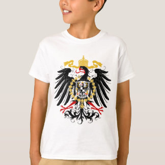 プロイセンのワシの赤い黒および金ゴールド Tシャツ
