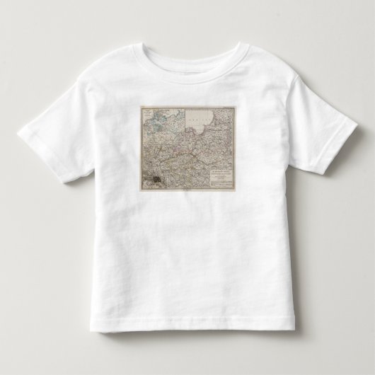 プロイセンの地域 トドラーTシャツ (正面)