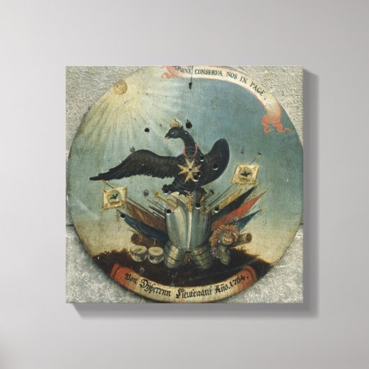 プロイセンの将校の盾， 1764 キャンバスプリント (正面)