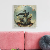 プロイセンの将校の盾， 1764 キャンバスプリント (インサイチュ (リビング))