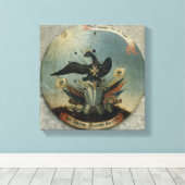 プロイセンの将校の盾， 1764 キャンバスプリント (インサイチュ (ウッドフロア))