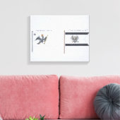 プロイセンの旗フランスの，旗集， c.181 キャンバスプリント (インサイチュ (リビング))