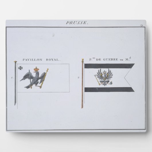 プロイセンの旗フランスの，旗集， c.181 フォトプラーク (正面)