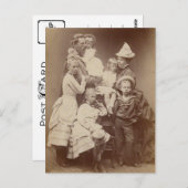 プロイセンの皇族1874年頃 ポストカード (正面/裏面)