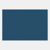 プロイセンの青無地の色 |クラシック |エレガント | ラッピングペーパーシート (正面3)