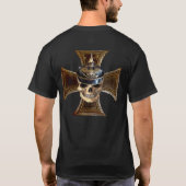 プロイセンの頭蓋骨と鉄十字 Tシャツ (裏面)