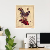 プロイセンの風俗地図1868 ポスター (ホームオフィス)