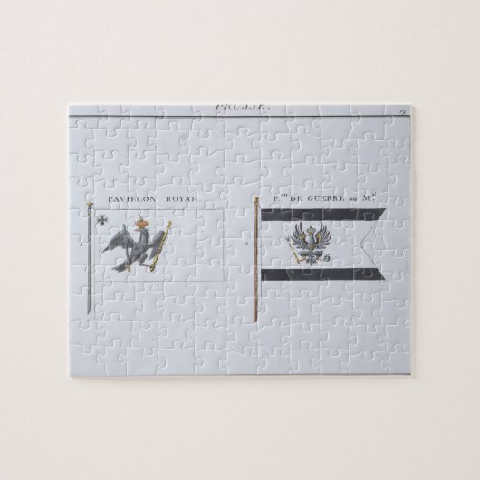 プロイセン旗のフランスのな本から、c.181印を付けます ジグソーパズル (横)